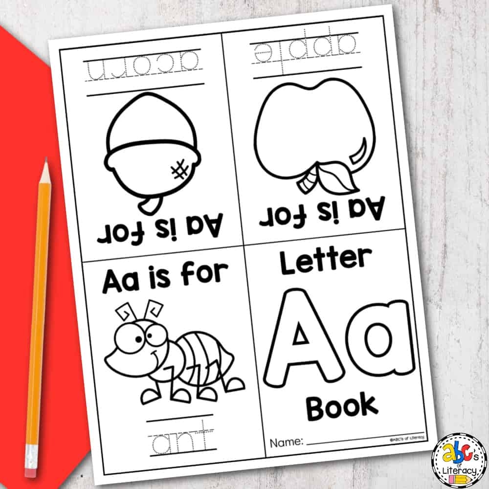 Letter A Book Worksheets Library
