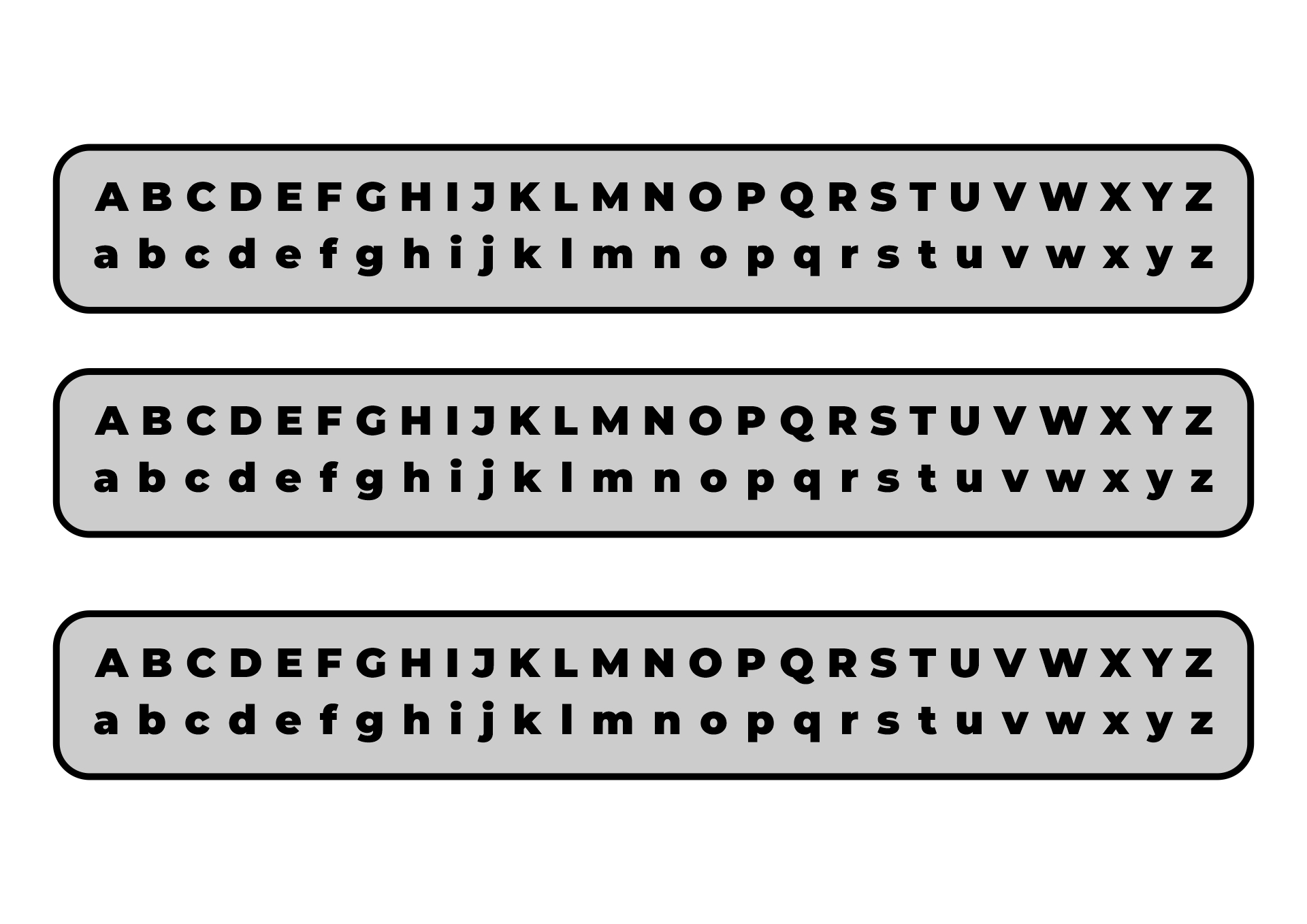 Alphabet Strips Free Printable