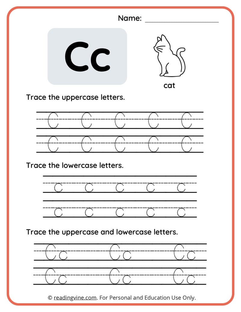 Letter C Worksheets Free Printables