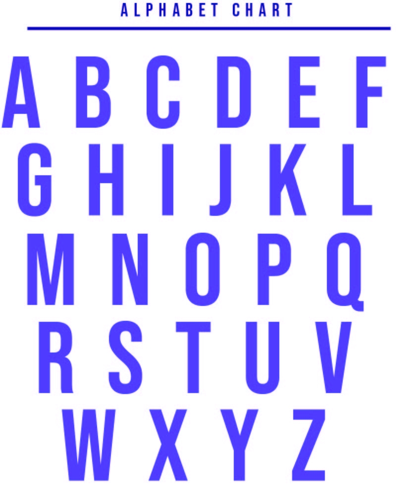 Letter Chart 20 Free PDF Printables Printablee Worksheets Library