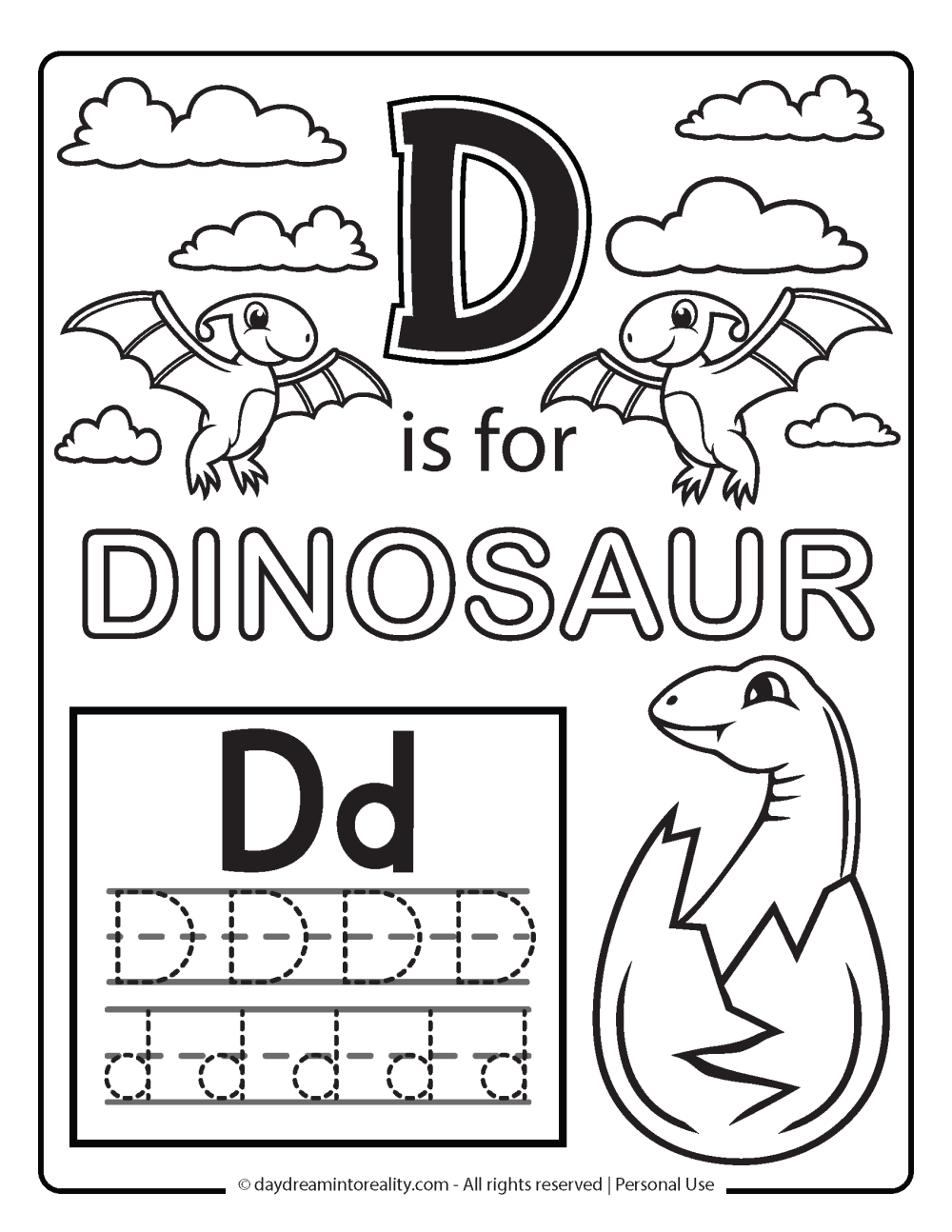 Letter D Worksheets 55 Free PDF Printables Daydream Into Reality