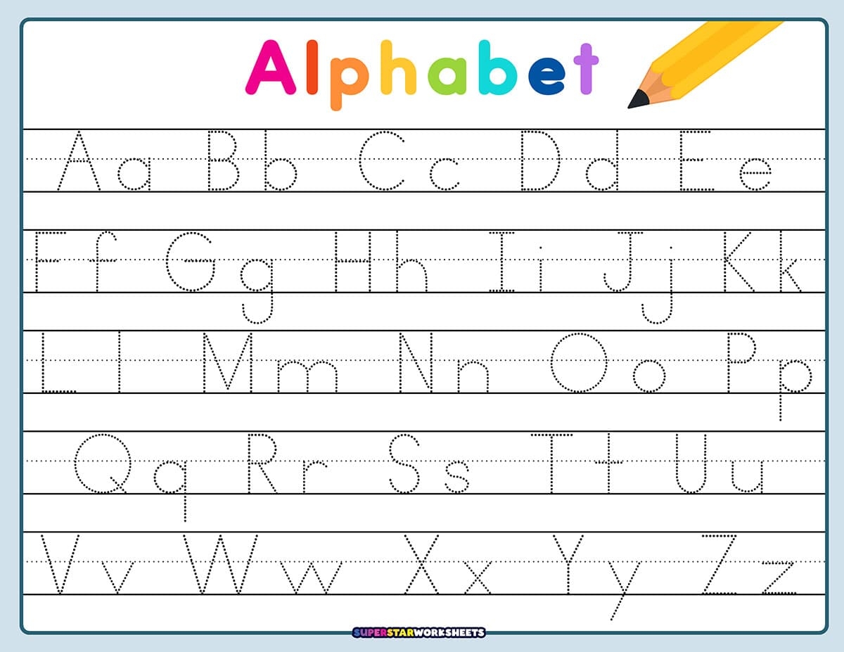 Lower Case Letter Tracing Free Printable