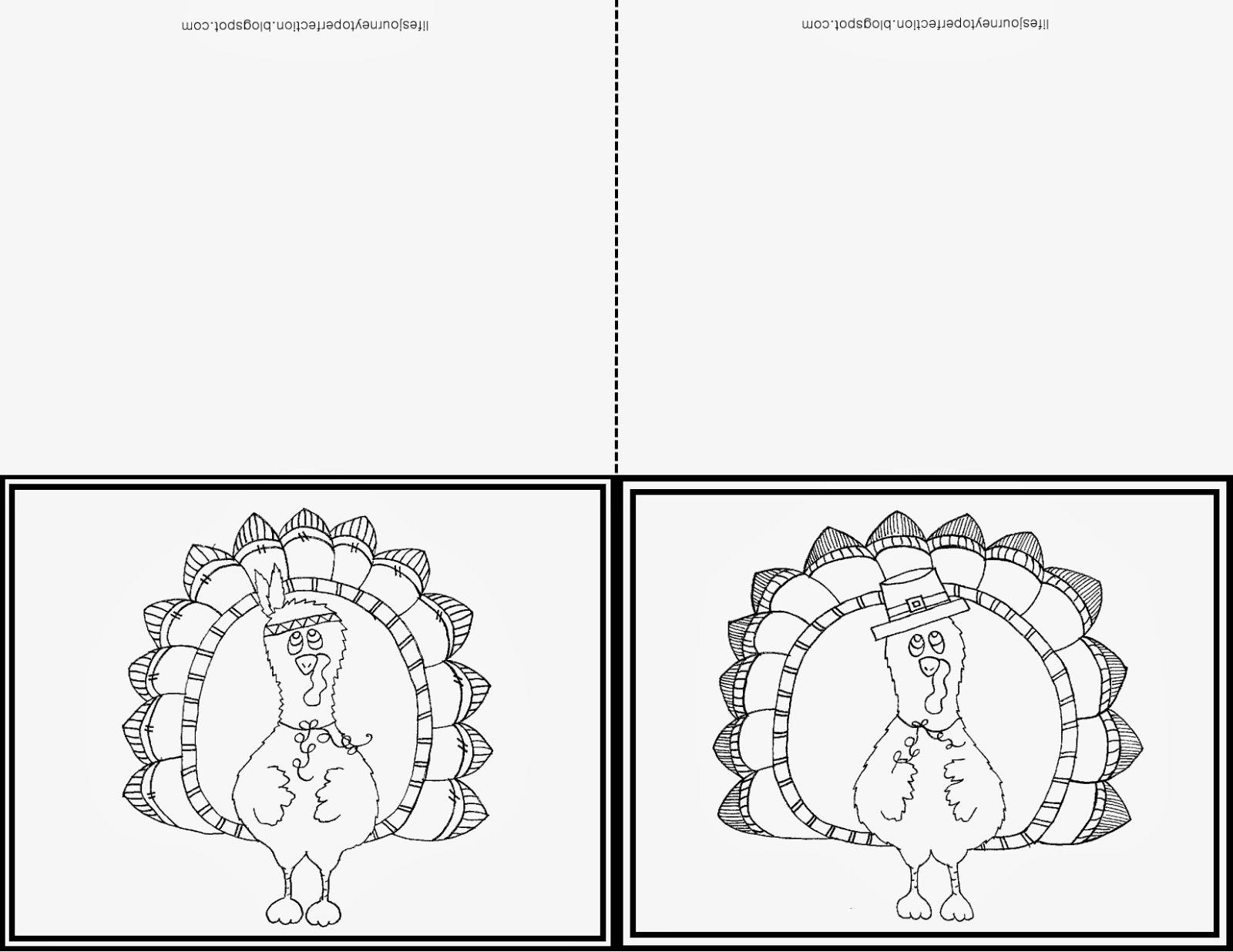 Free Printable Thanksgiving Cards To Color