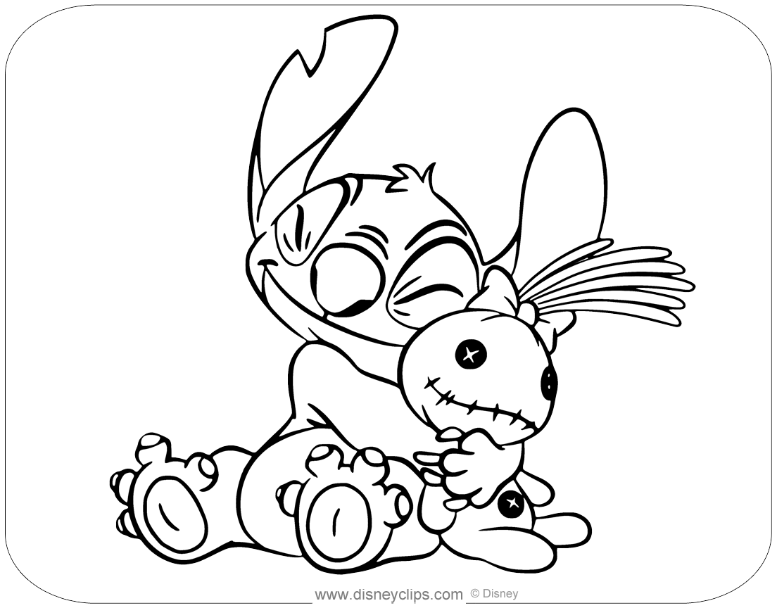 Lilo U0026 Stitch Coloring Pages 3 Disneyclips