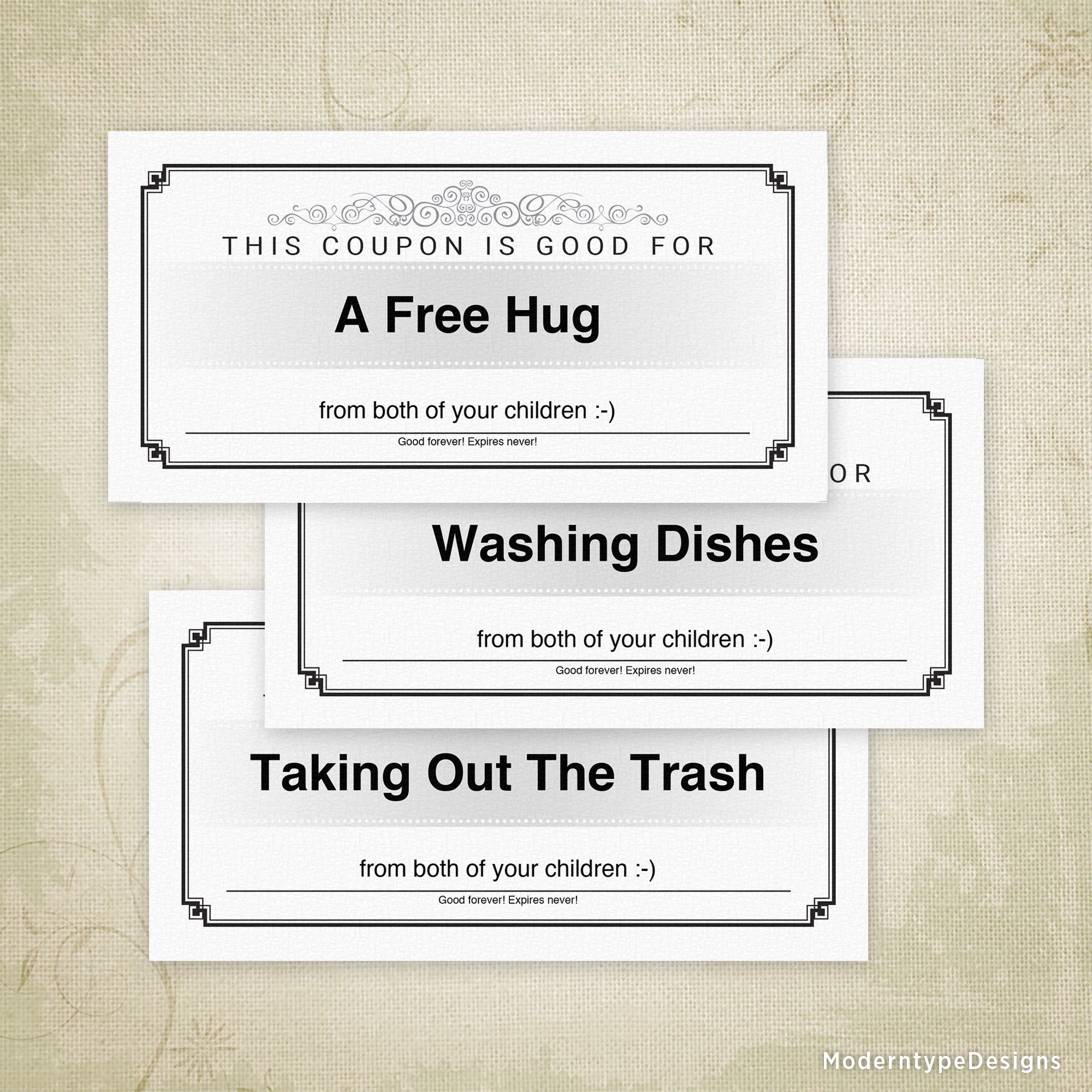 Love Coupons Printable Personalized Worksheets Library