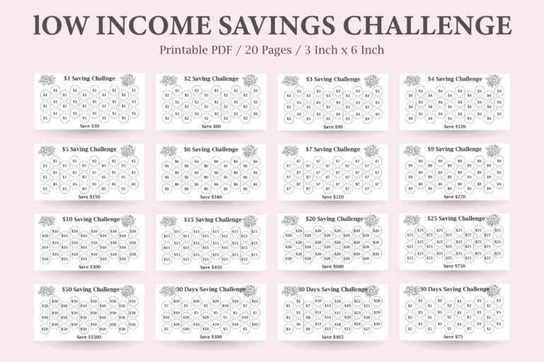 Low Income Savings Challenge Savings Tracker
