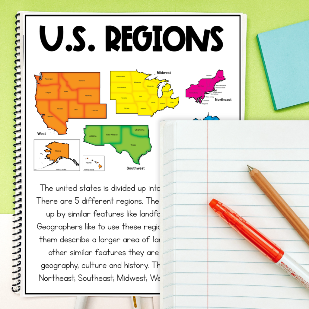 Low Prep 5 Regions Of The United States Activities Priceless Ponderings