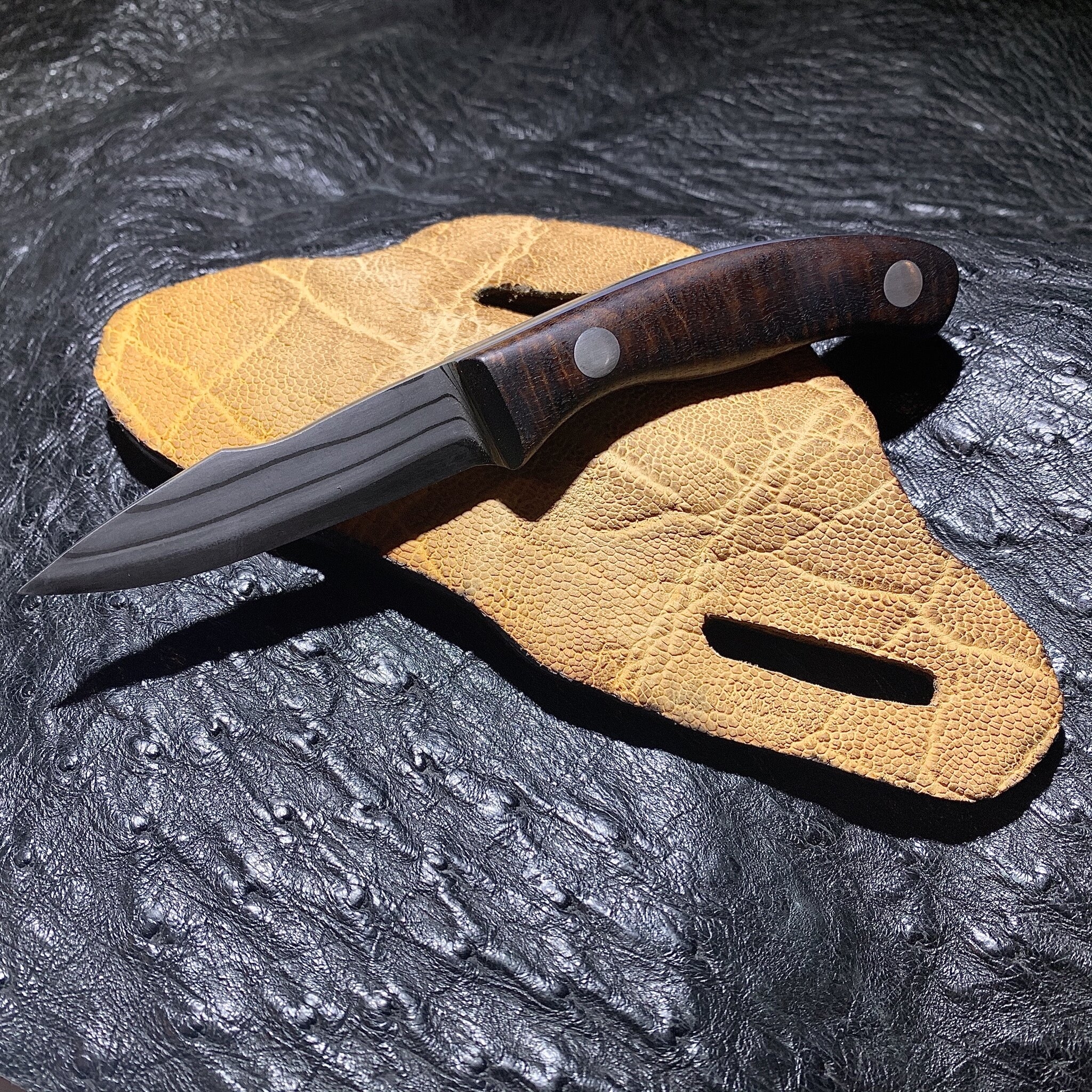 Making A 45 Degree Pancake Knife Sheath Lawvere U0026 Son Knife Co 