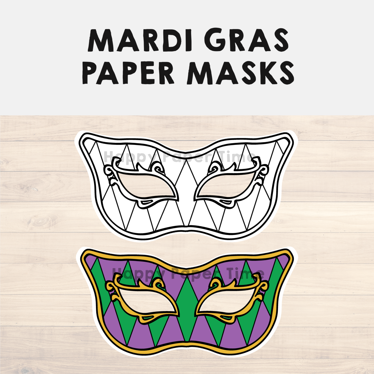 Free Printable Mardi Gras Masks