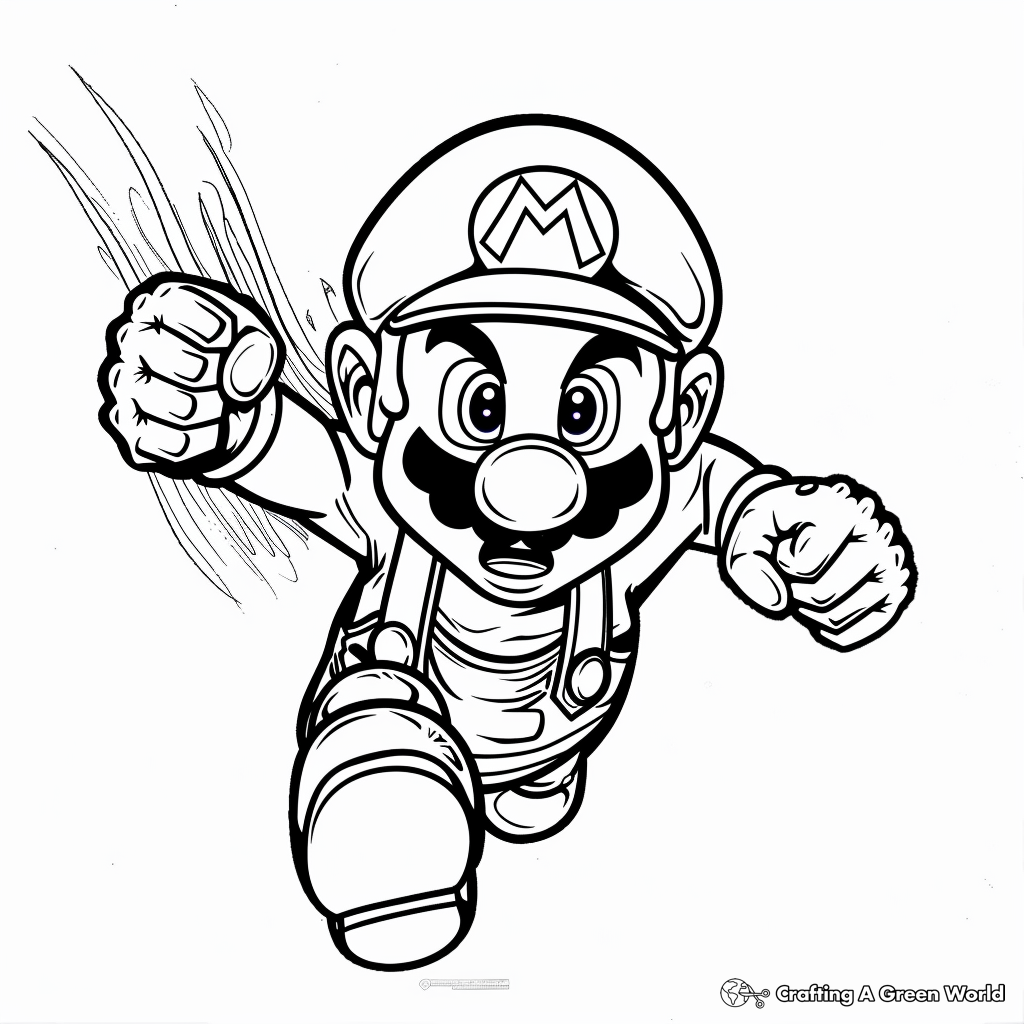 Mario Coloring Pages Printable Free