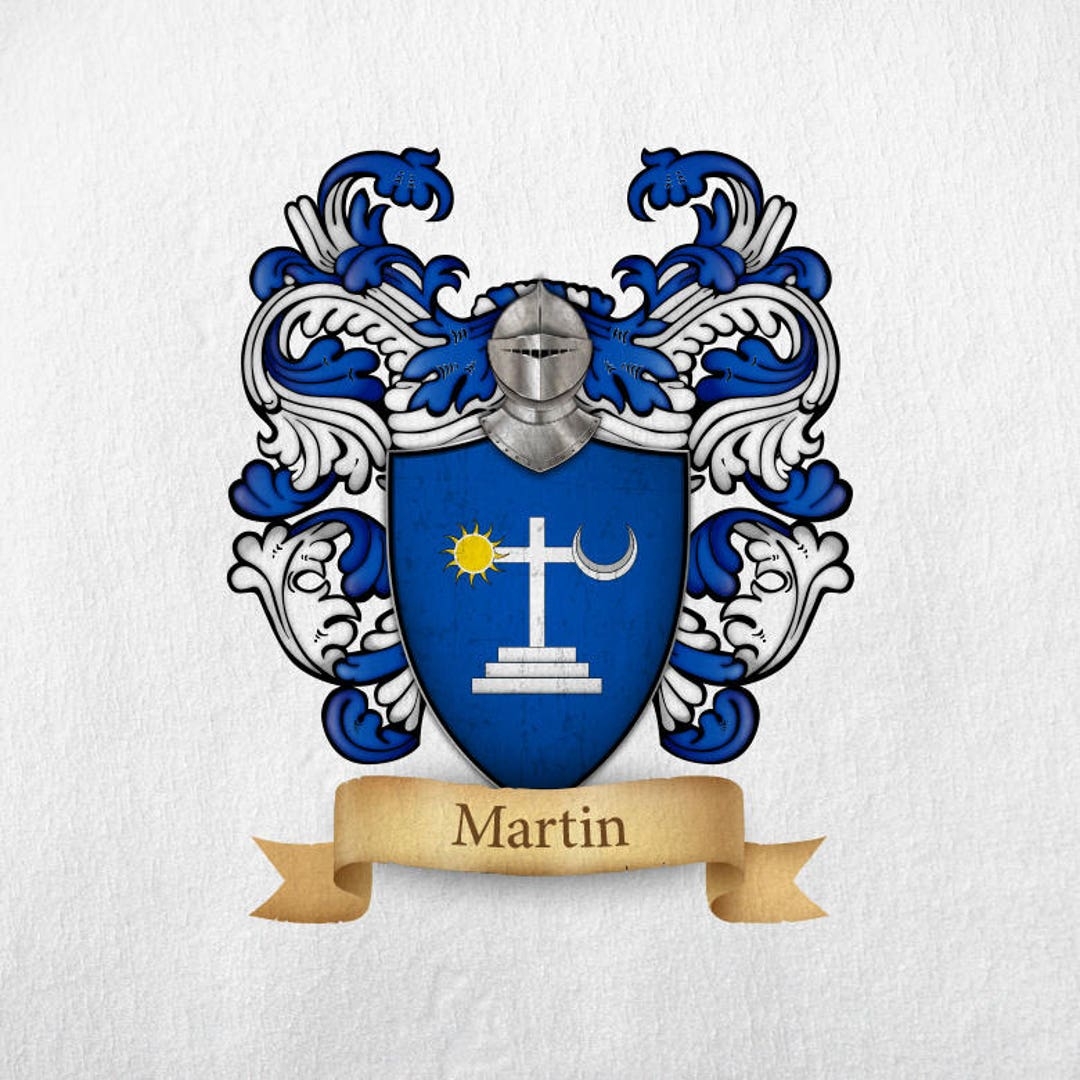 Martin Family Crest Print Etsy