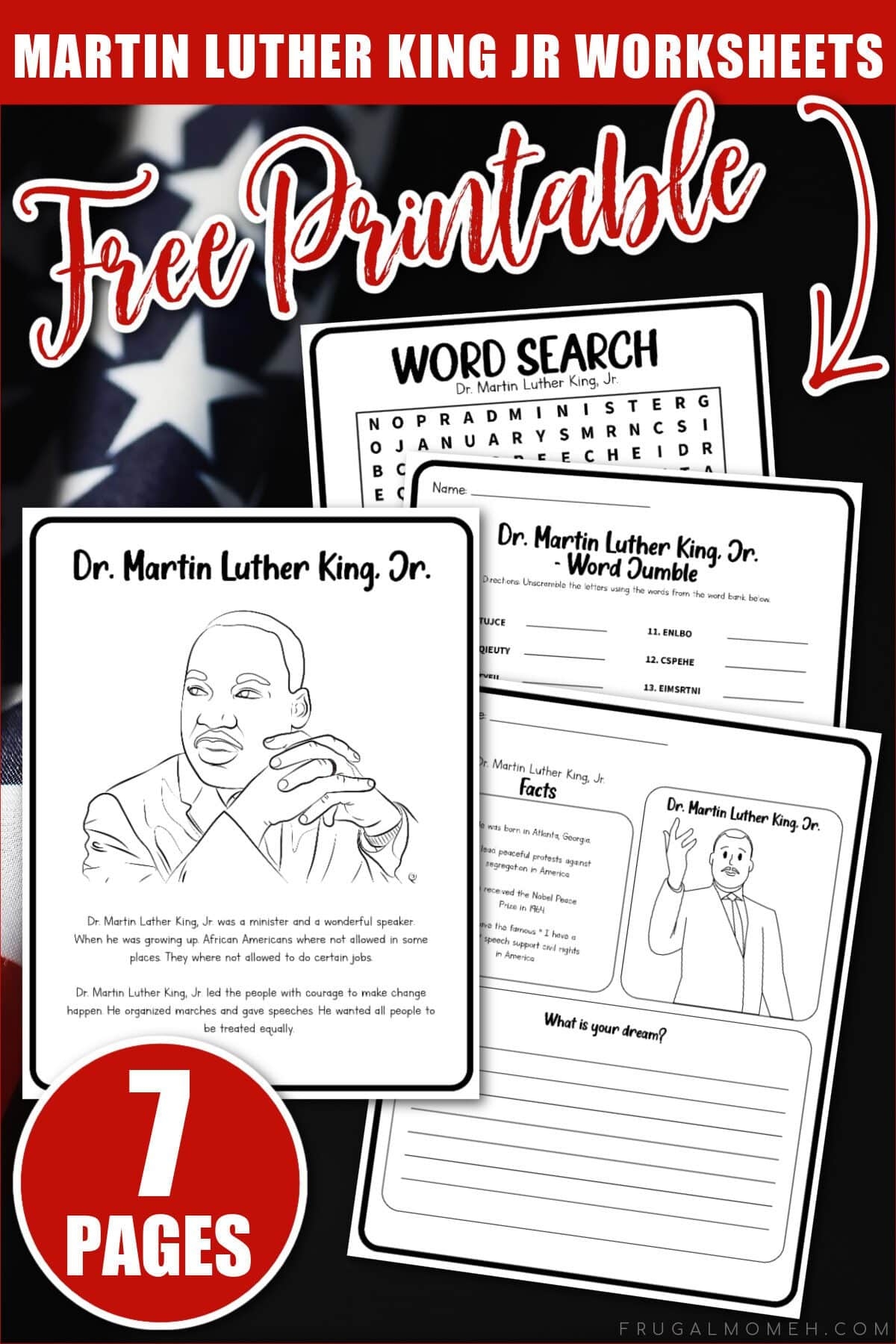 Martin Luther King Jr Free Printables