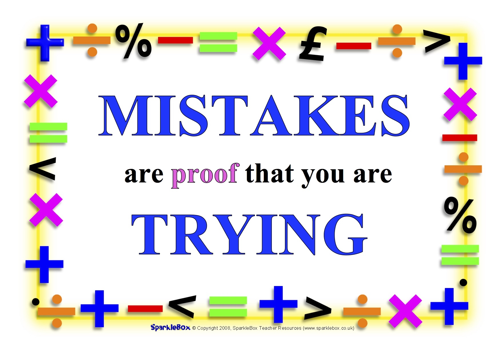 Free Printable Math Posters For Classrooms