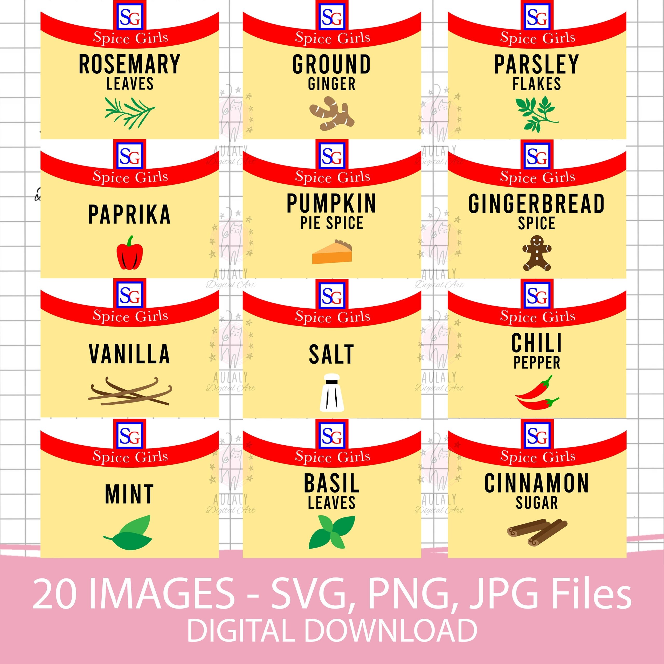 Mccormick Spice Label Svg Etsy
