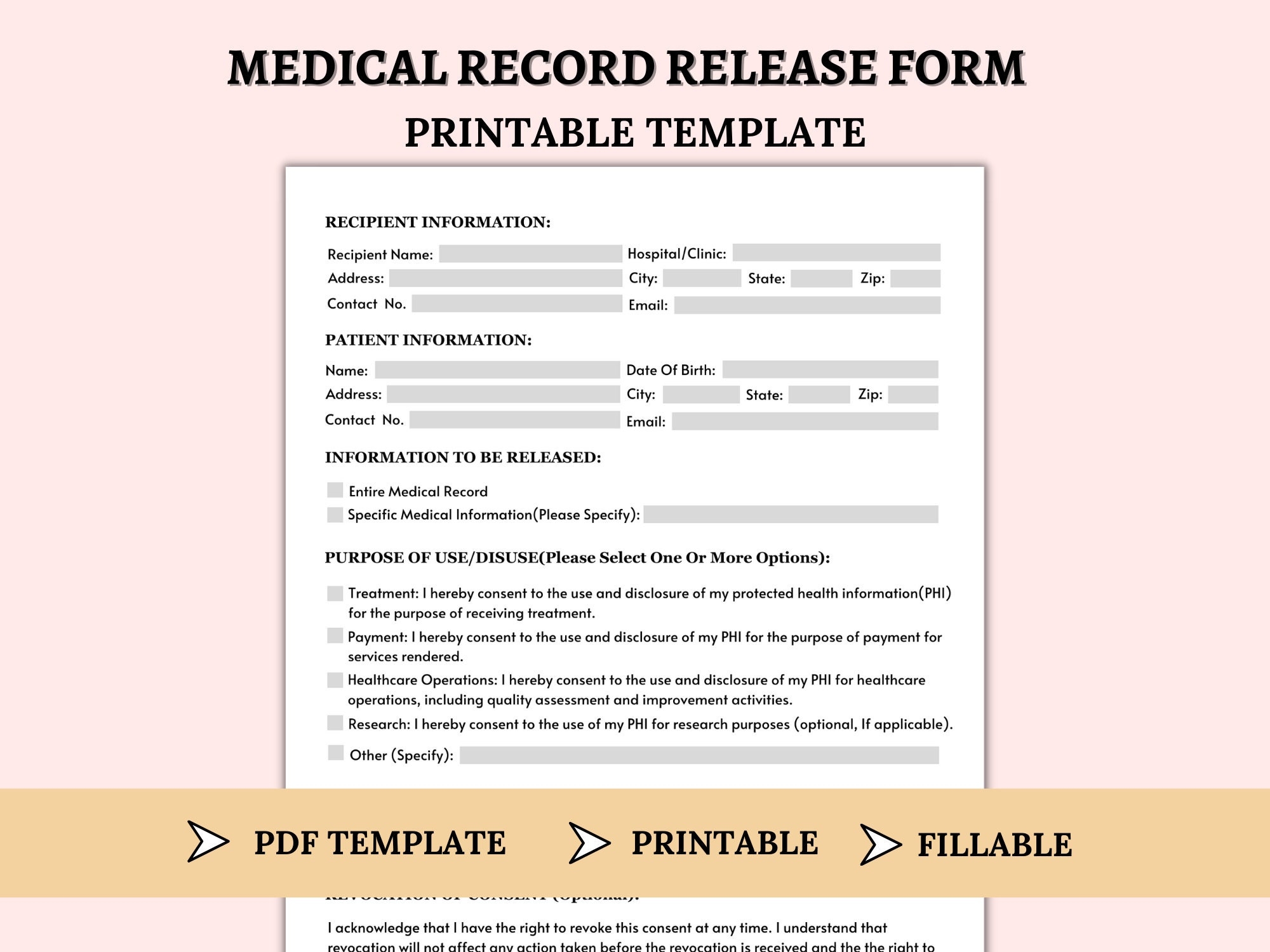 Free Printable Medical Office Forms