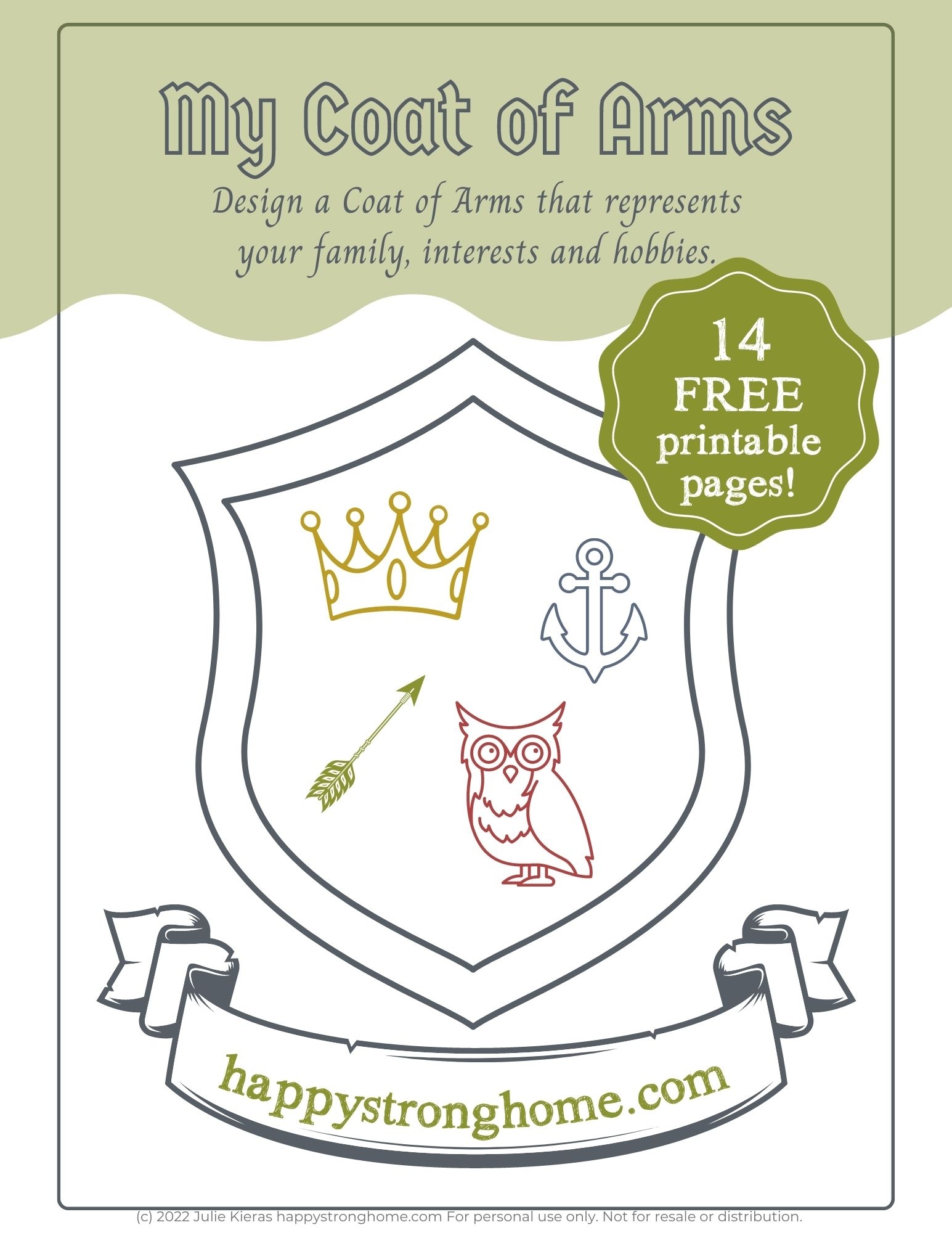 Medieval Times Fun Create A Coat Of Arms Activity FREE 