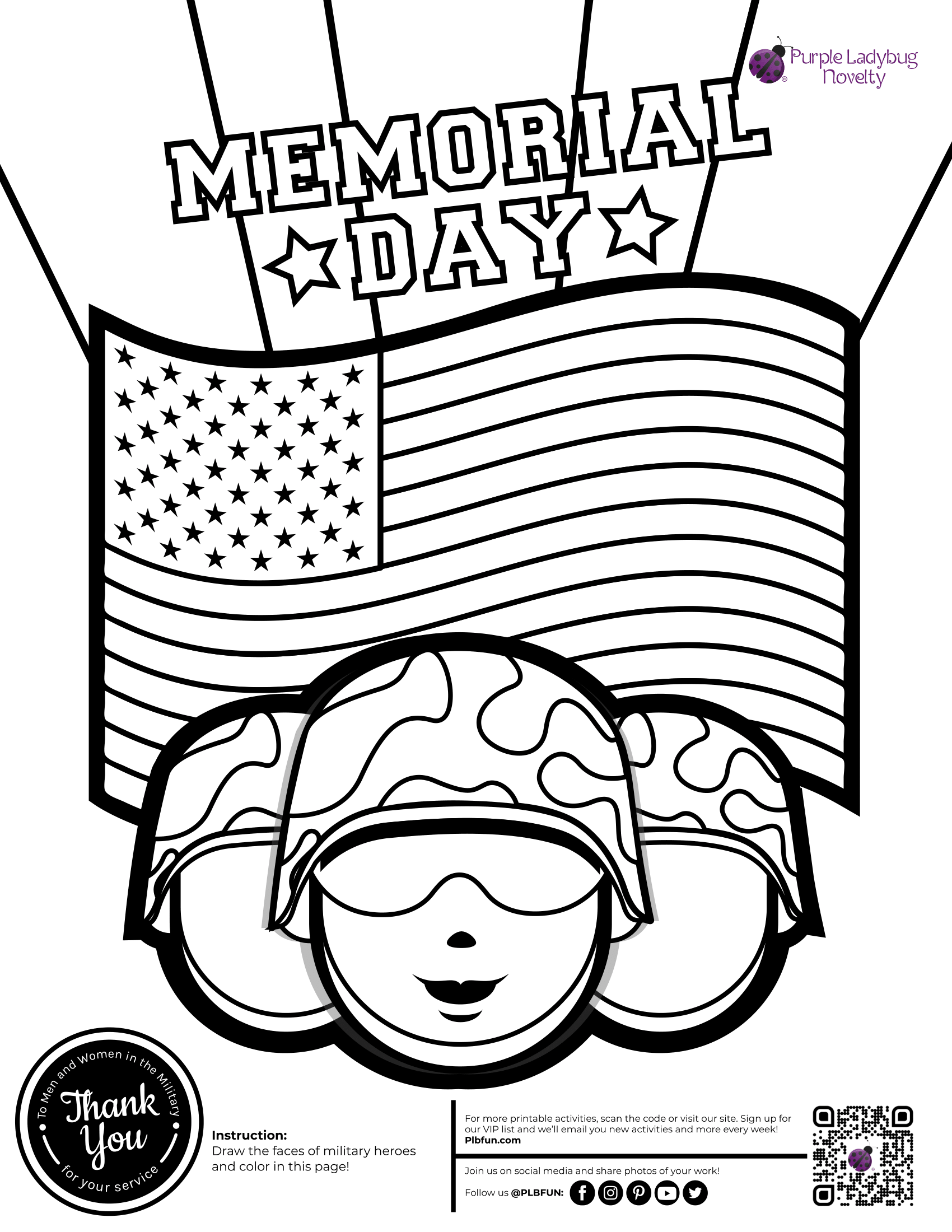 Memorial Day Free Printables Printable Party Favors