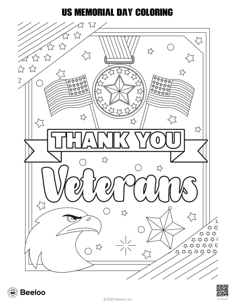 Memorial Day themed Coloring Pages Beeloo Printable Crafts And 