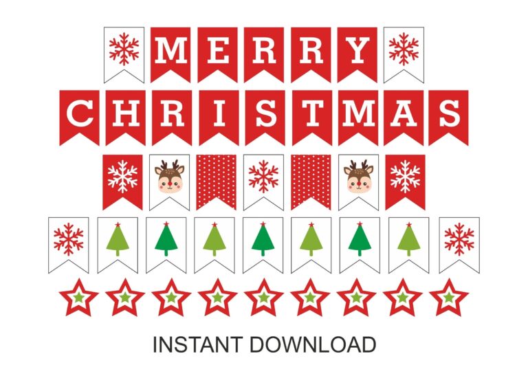 Merry Christmas Banner Printable Christmas Banner Printable Worksheets Library