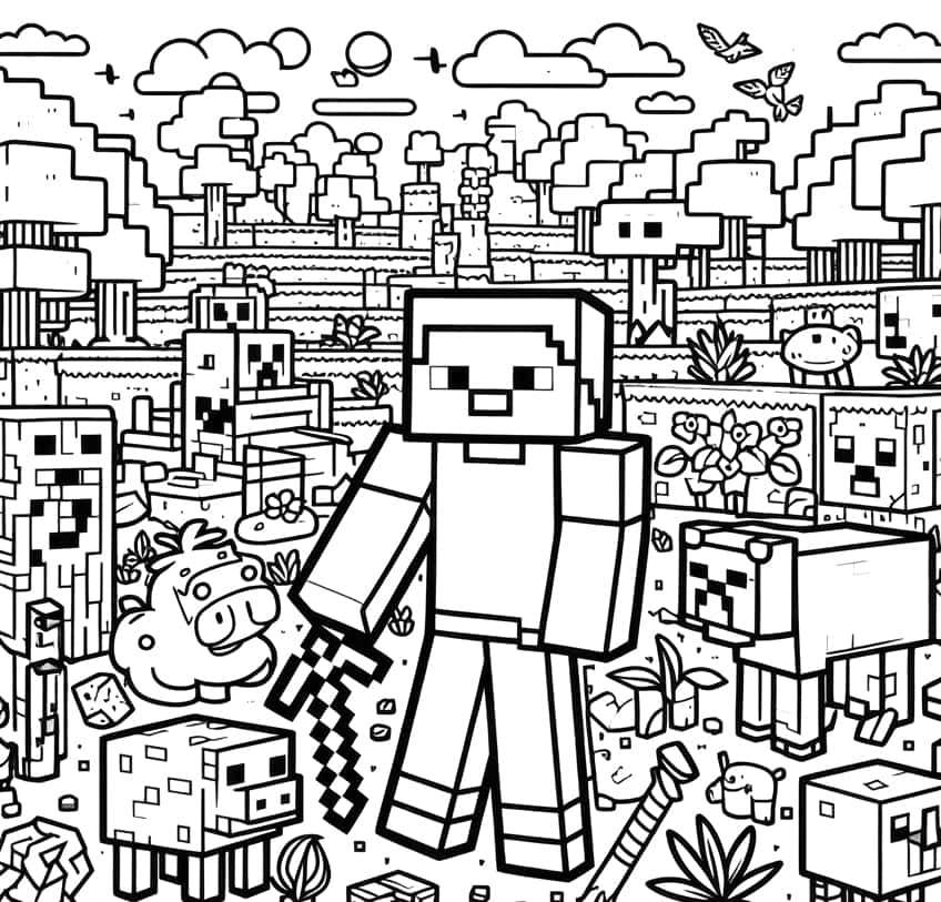 Minecraft Coloring Pages 51 Exciting Coloring Sheets