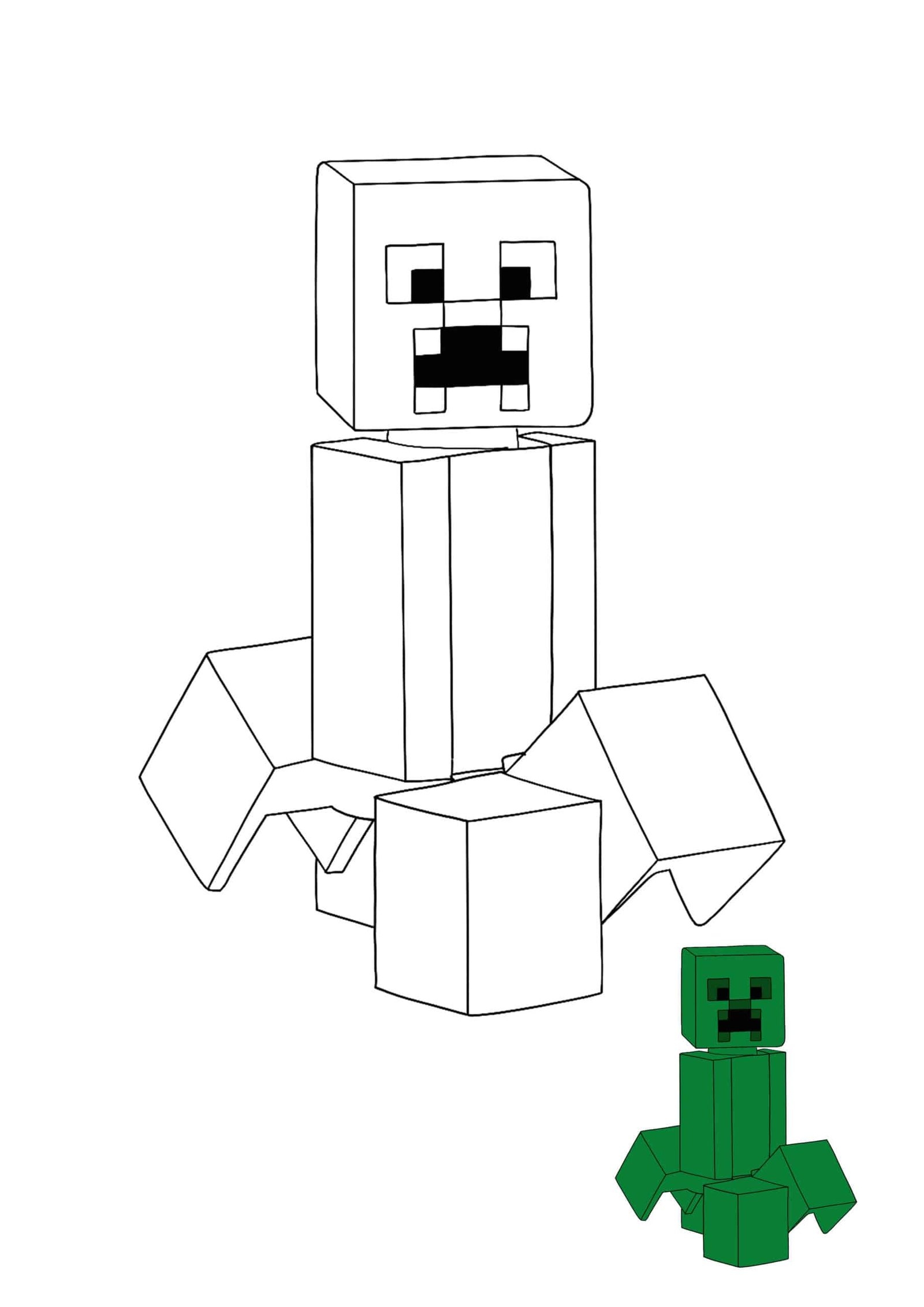 Minecraft Lego Creeper Coloring Pages 2 Free Coloring Sheets 2021 