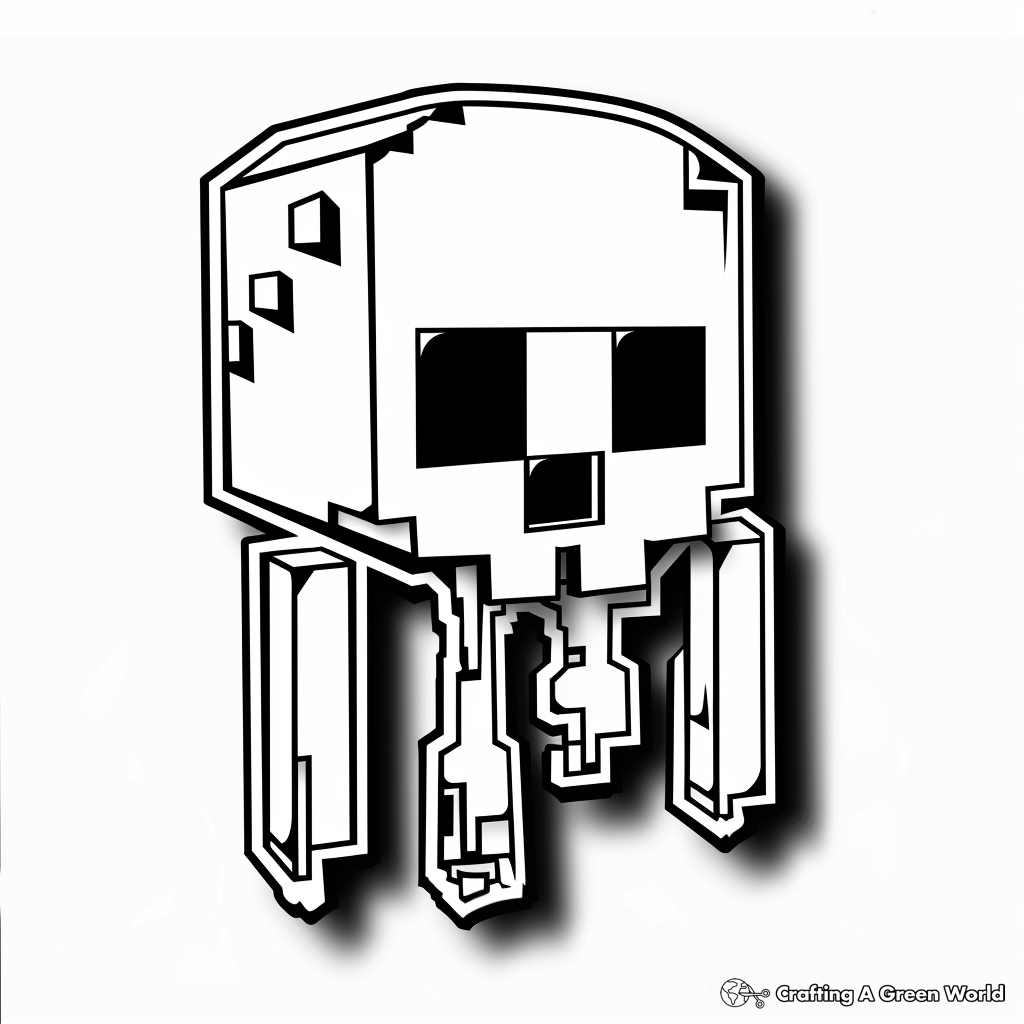 Minecraft Logo Coloring Pages Free U0026 Printable 
