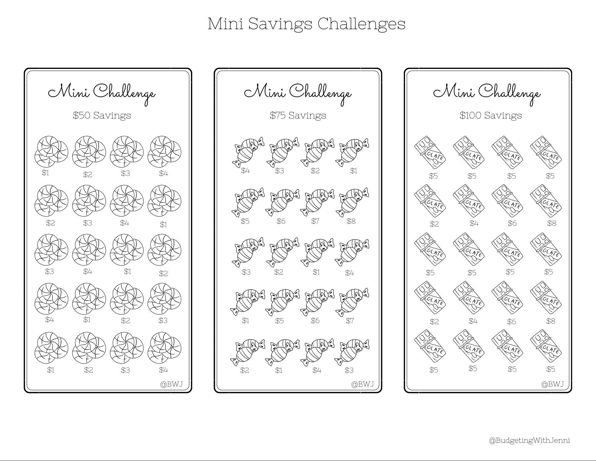 Mini Savings Challenge Save 50 75 U0026 100 Dollars Low Budget 