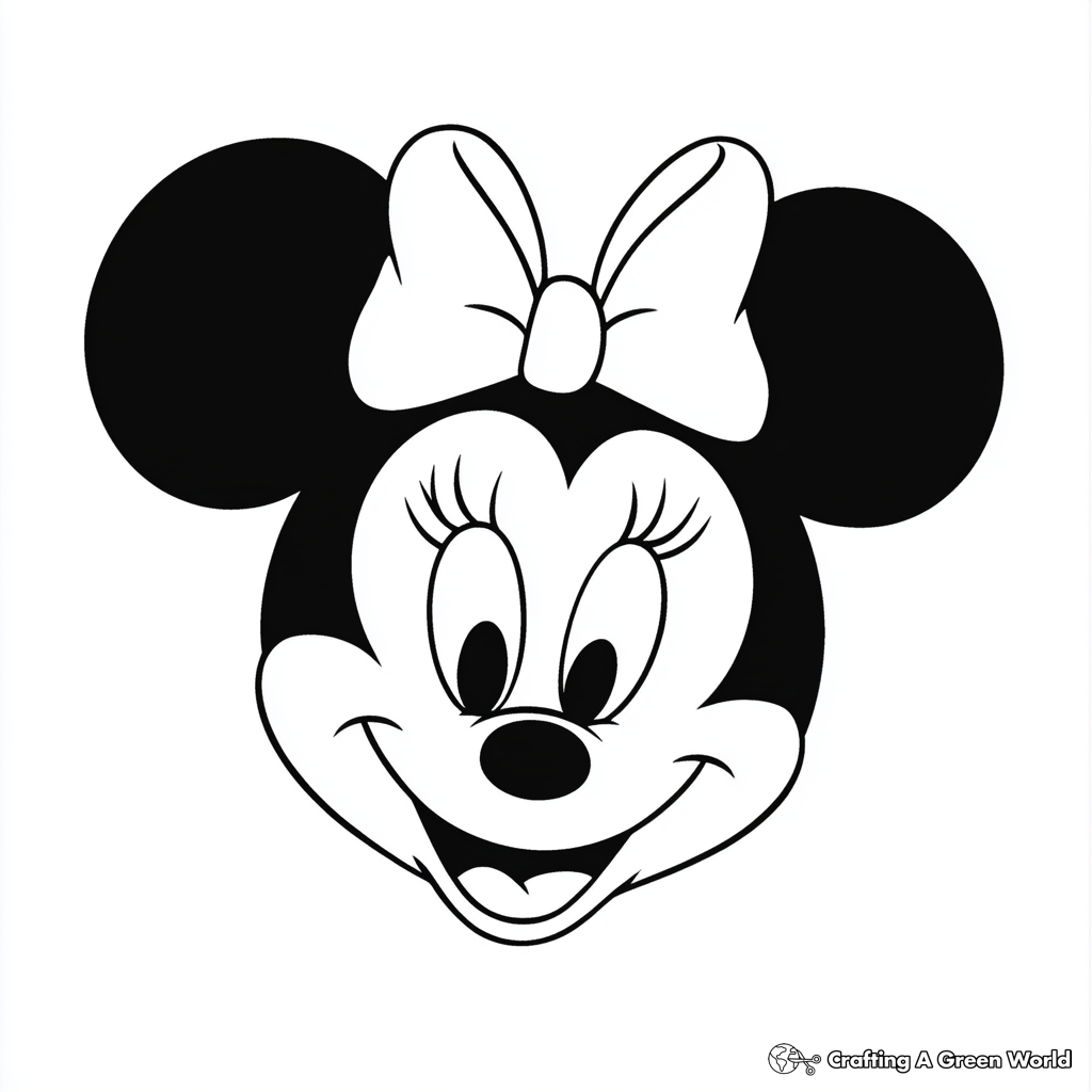 Minnie Mouse Coloring Pages Free U0026 Printable 