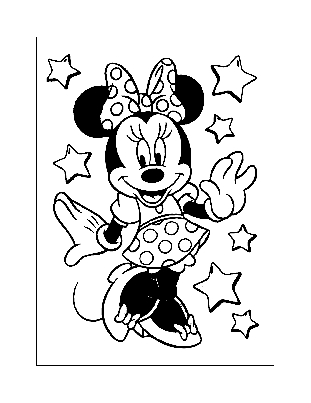 Minnie Mouse Coloring Pages Printable Coloring Pages FREE