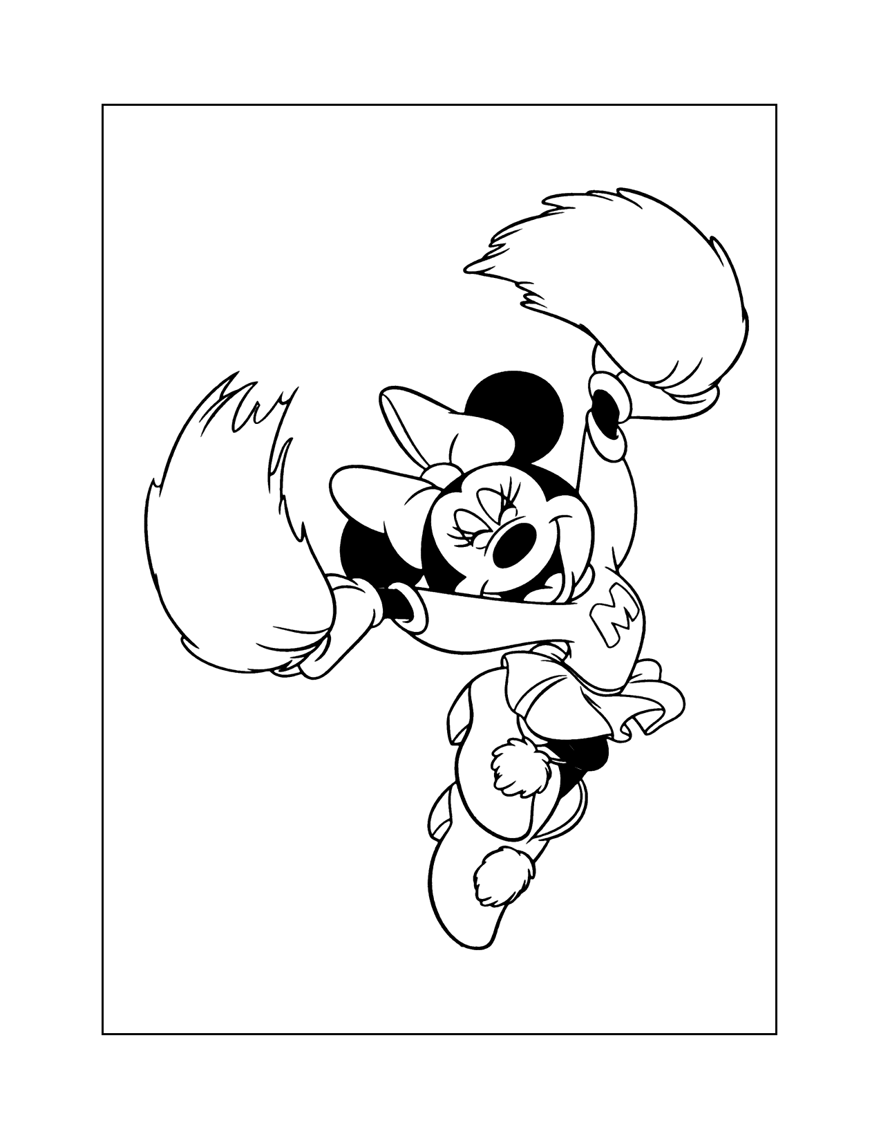 Minnie Mouse Free Printable Coloring Pages