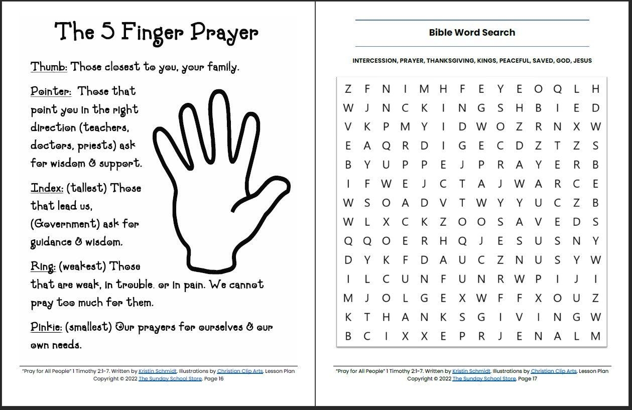 Minor Prophets Bible Lesson Printable Pack Worksheets Library