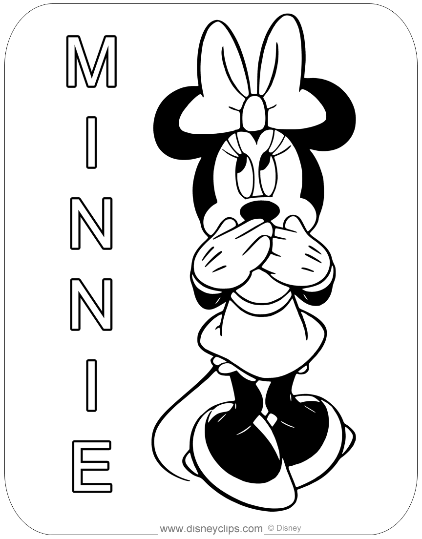 Misc Minnie Mouse Coloring Pages Disneyclips