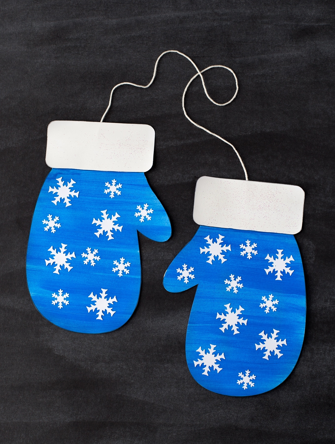 Mitten Craft With Printable Mitten Pattern For Kids Fireflies 