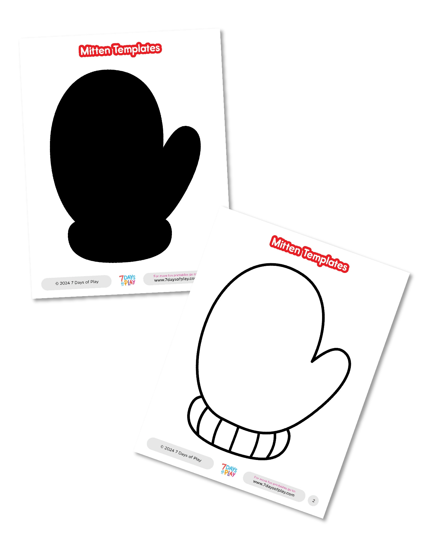 Free Mitten Template Printable