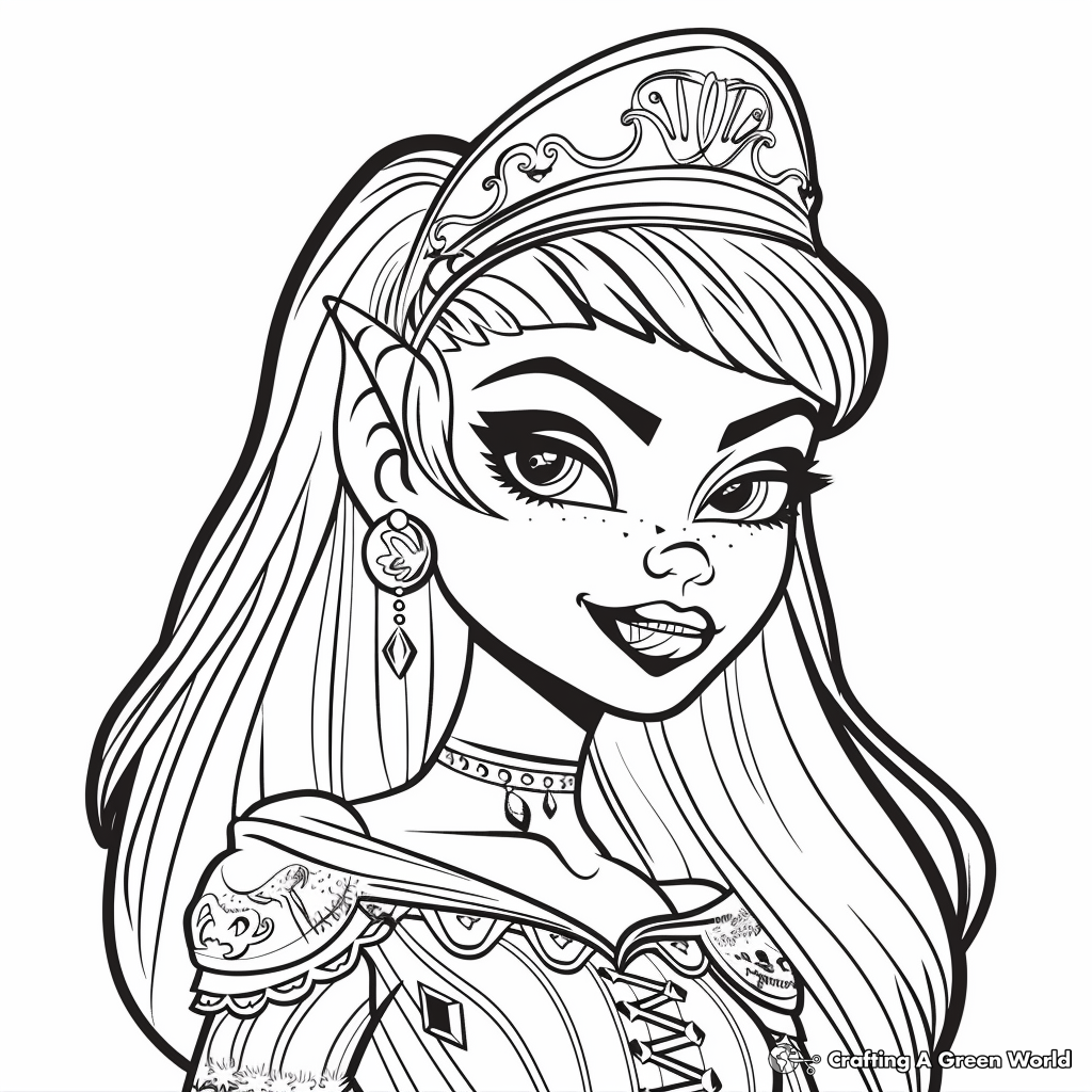 Monster High Coloring Pages Printable Free