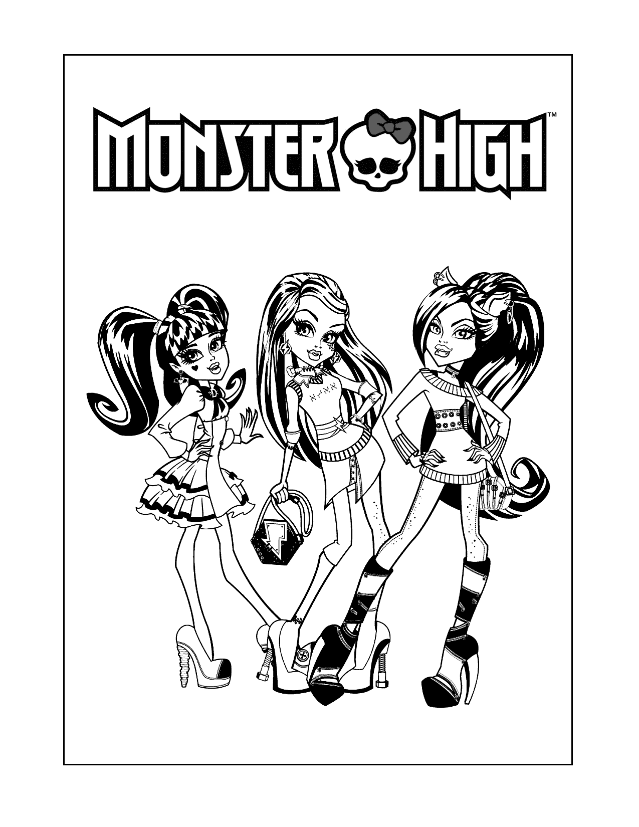 Monster High Coloring Pages Printable Coloring Pages FREE
