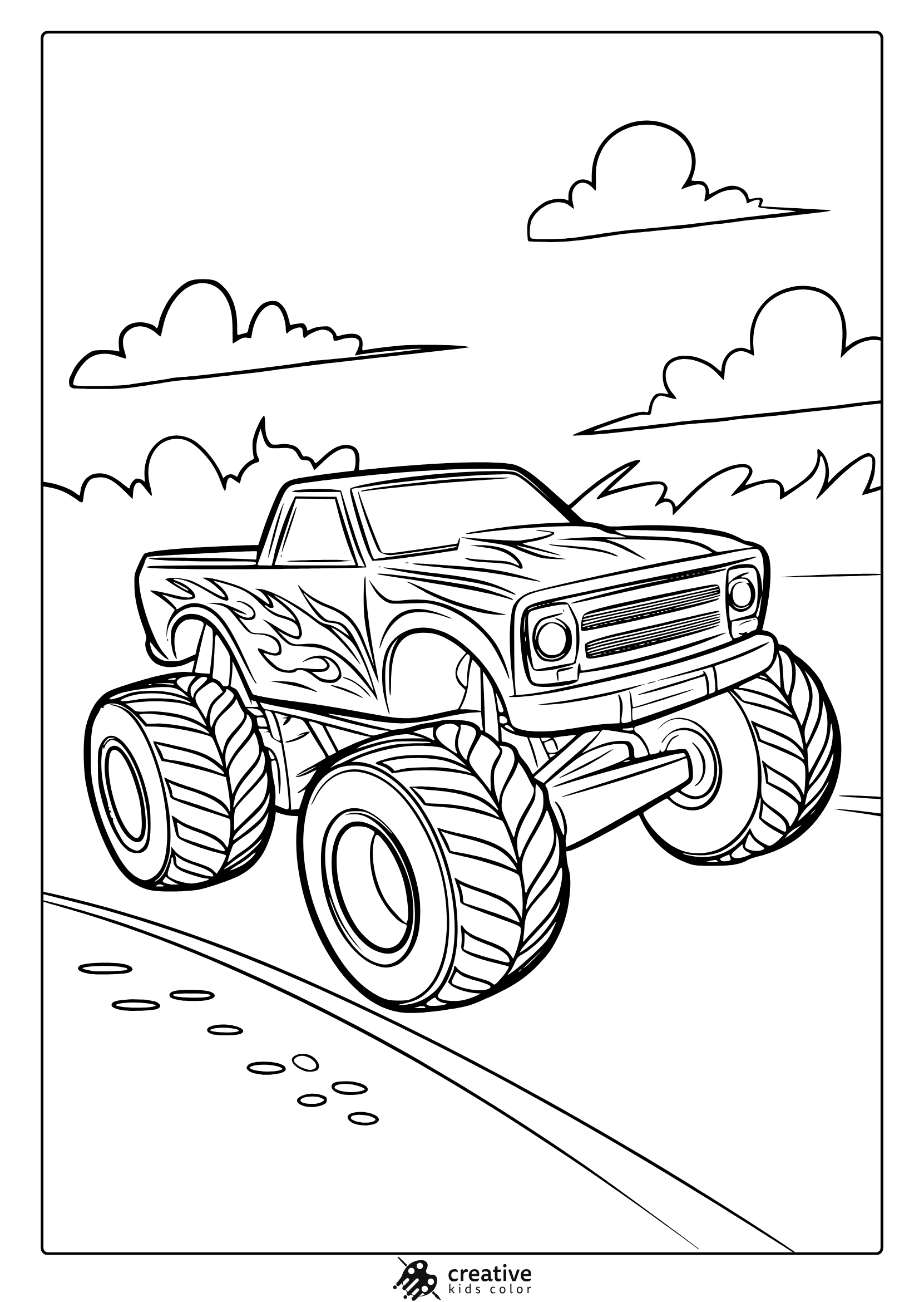 Monster Truck Coloring Pages 20 Free Printable PDF 