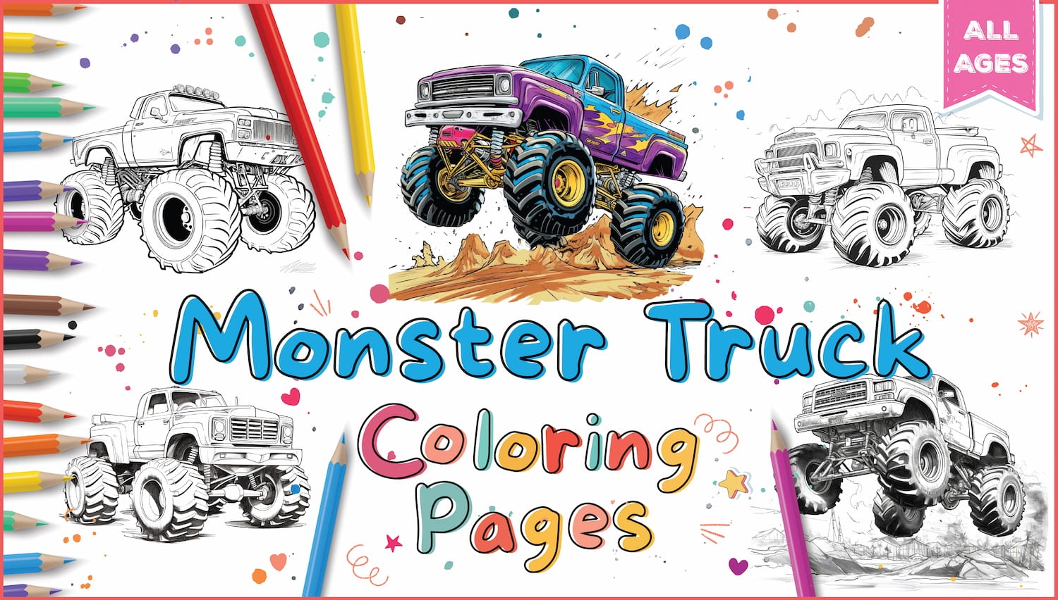 Monster Truck Coloring Pages World Of Printables