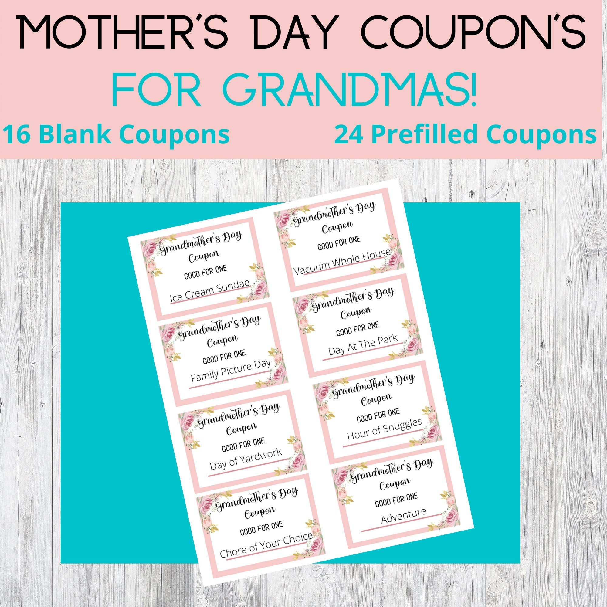 Mothers Day Coupons For Grandma Printable Coupons Grandparent 