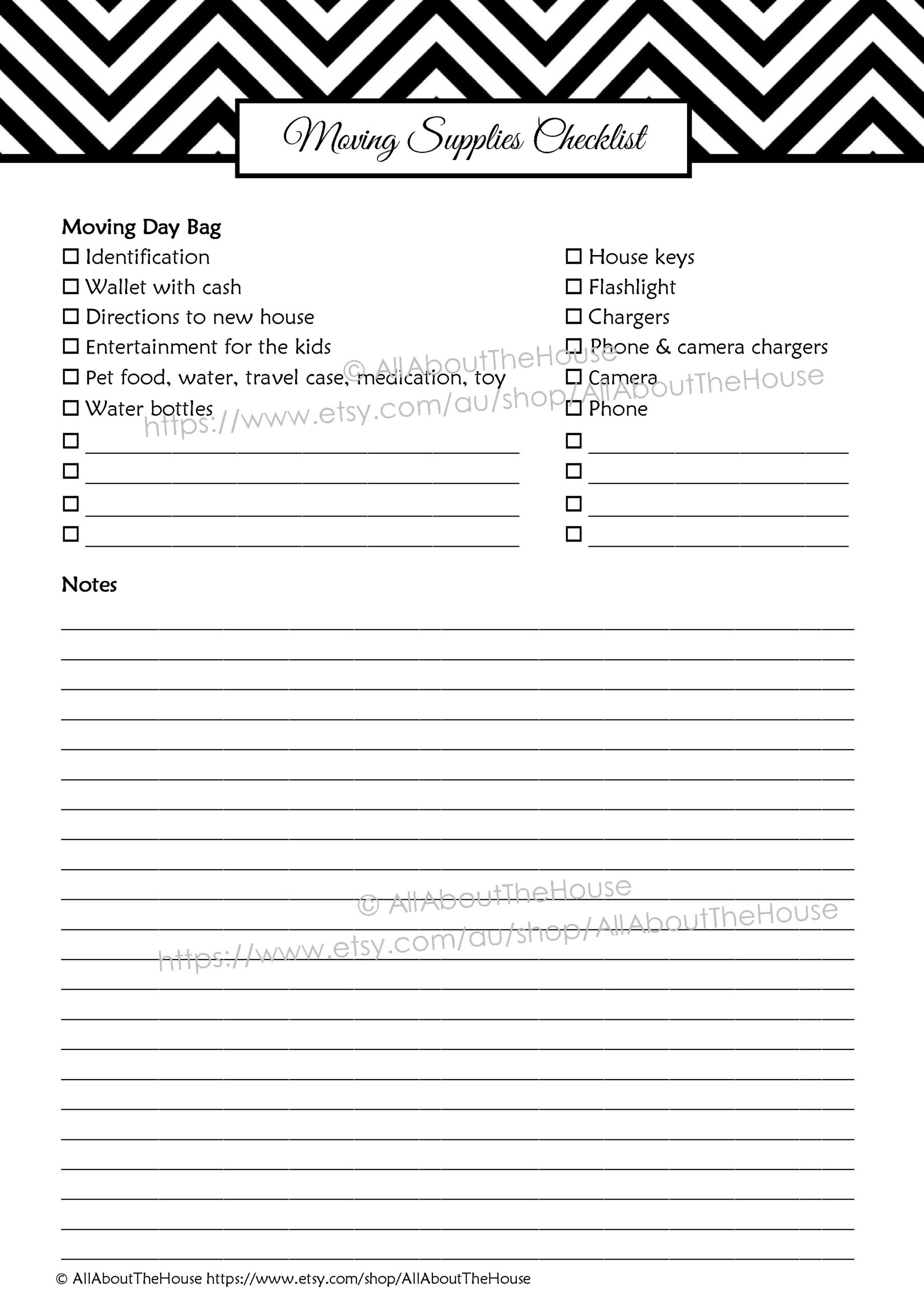 Moving Planner Editable AllAboutTheHouse Printables