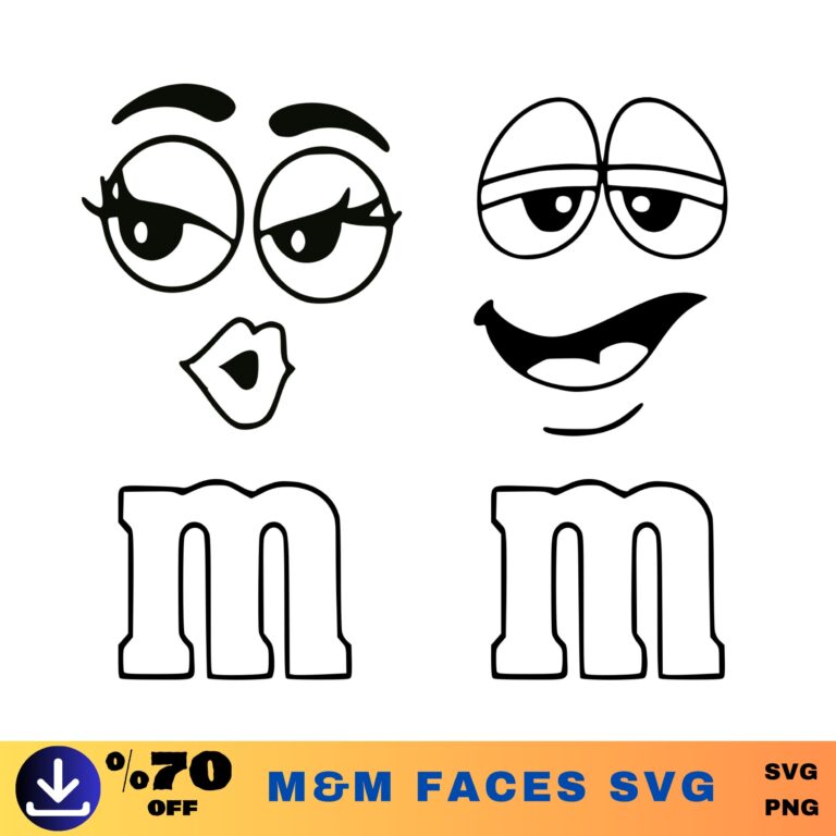 Mu0026m s Faces Svg M And M Svg Cut Files For Cricut Transparet Digital Download png Etsy Canada