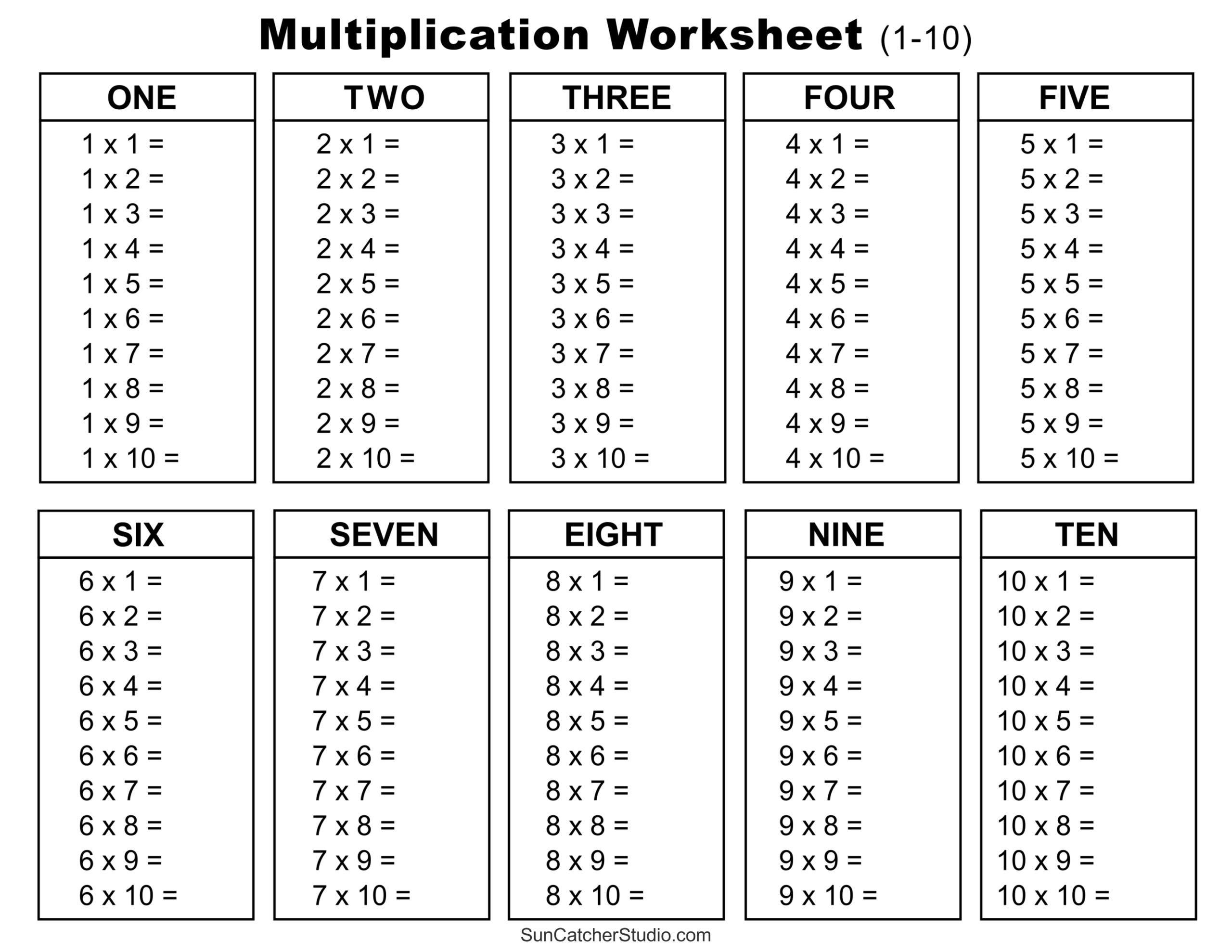 Multiplication Charts PDF Free Printable Times Tables Free Printables Monograms Design Tools Patterns U0026 DIY Projects