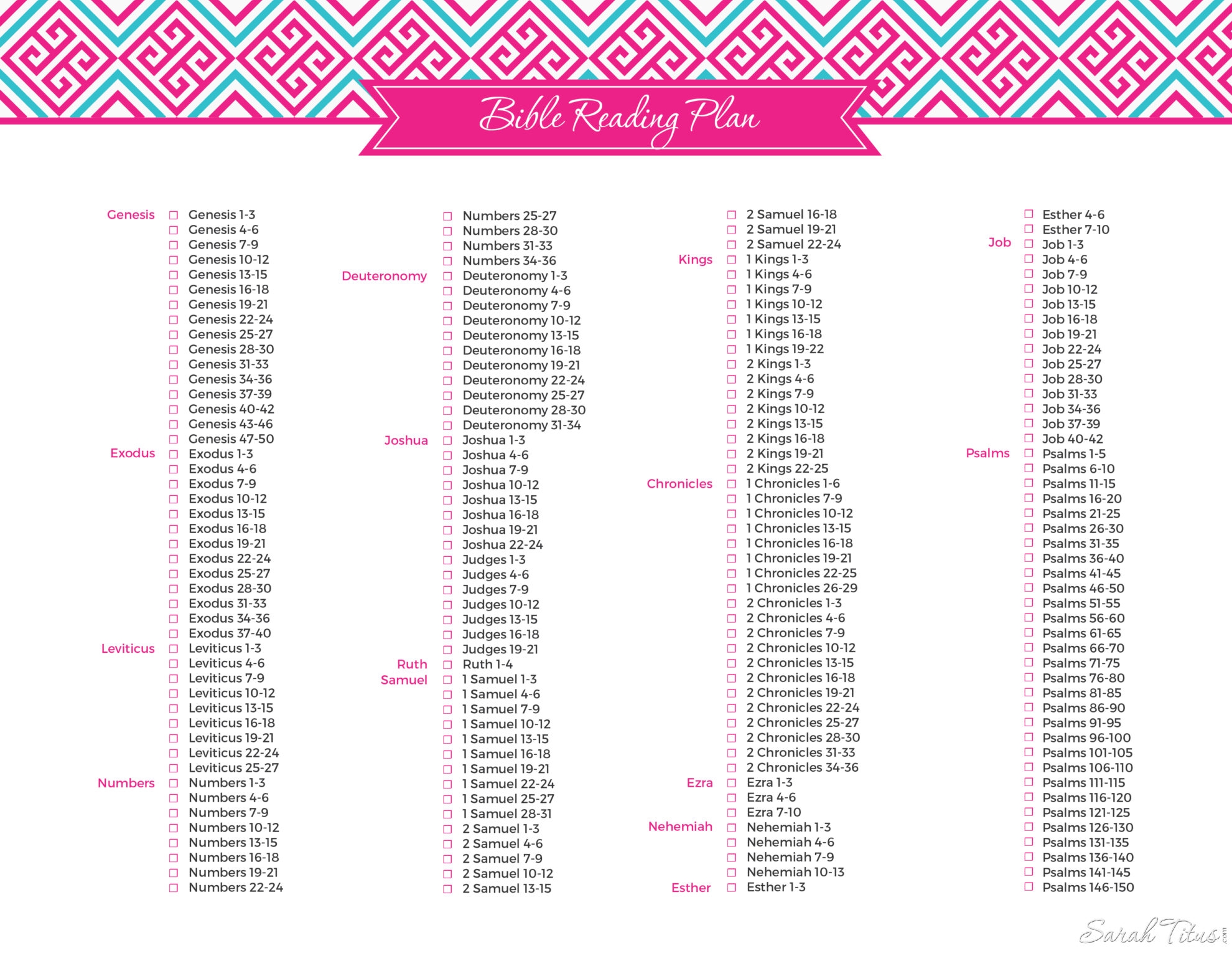 Must Have Bible Reading Plan Sarah Titus