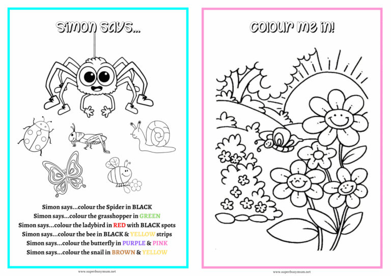 My Spring Activity Book Free Printable Super Busy Mum Northern Irish Blogger