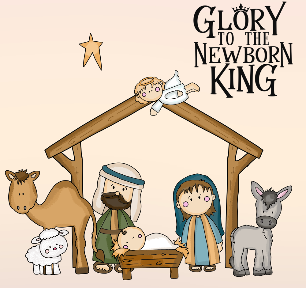 Nativity Clipart Baby Jesus Clipart Christmas Graphics