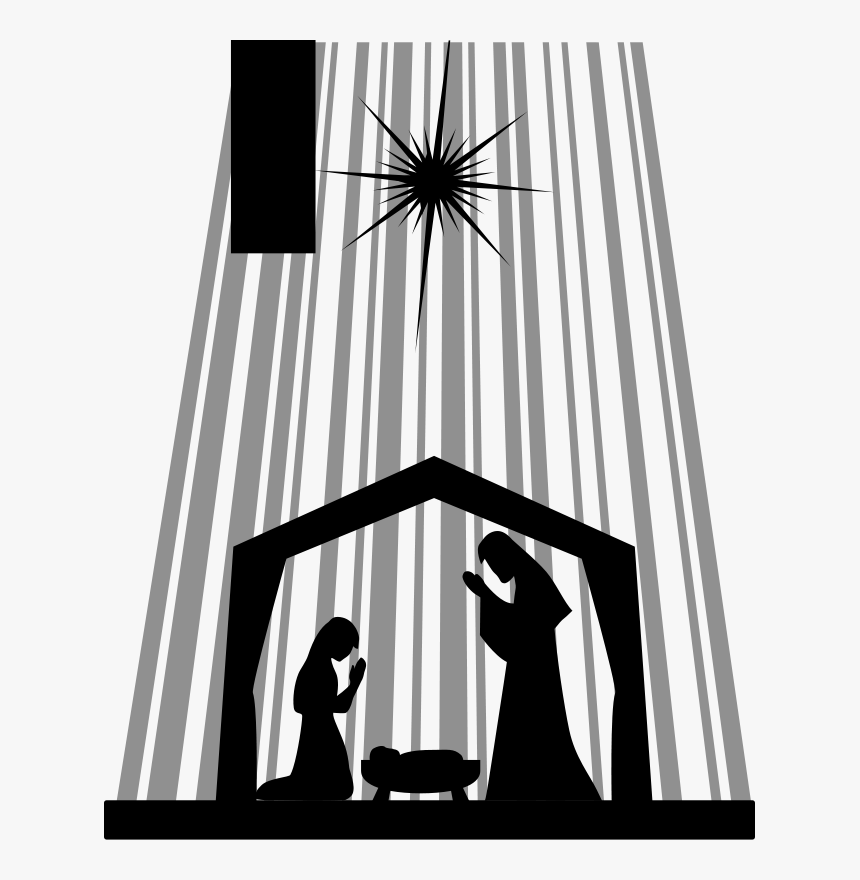 Free Printable Outline Printable Nativity Silhouette