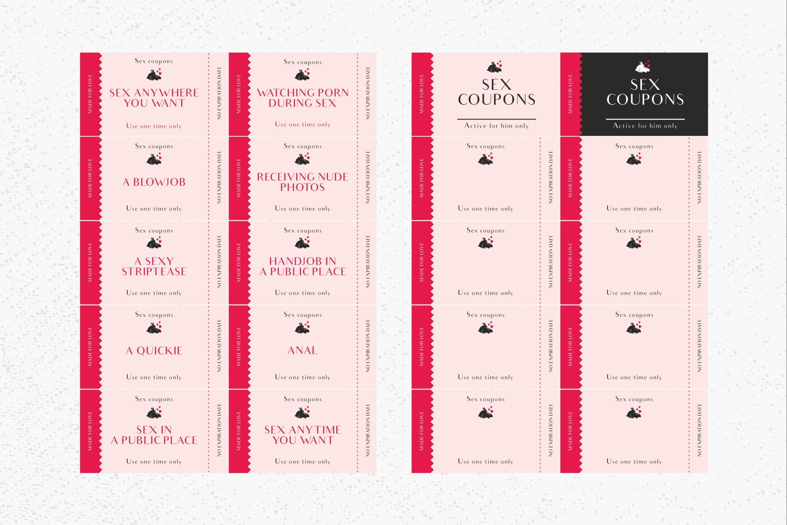 Free Printable Naughty Coupons