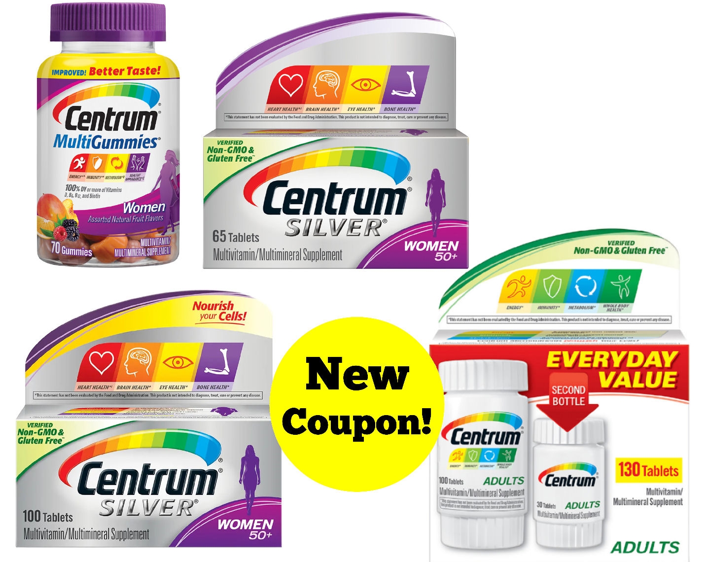 New 4 Centrum Coupon As Low As 2 68 Per Bottle 