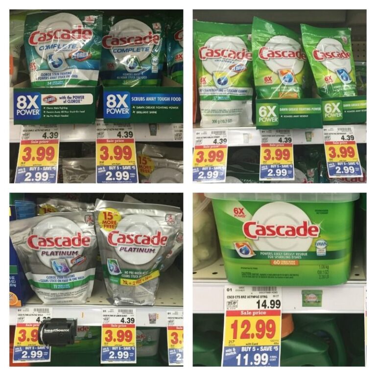 NEW Cascade Coupons U003d Action Pacs As Low As 2 34 With Kroger Mega Event Kroger Krazy