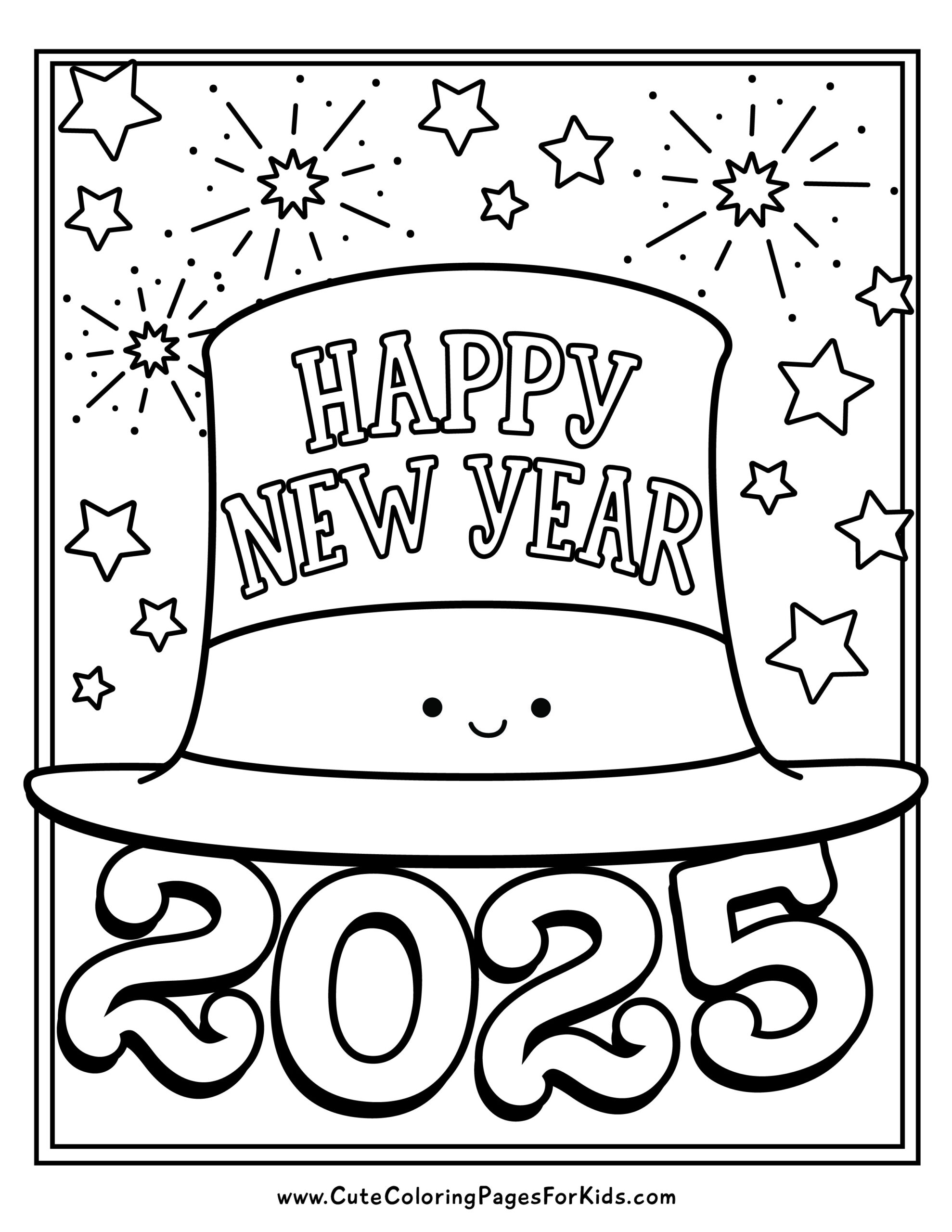 New Year s Coloring Pages Free Printables For 2025 Cute Coloring Pages For Kids